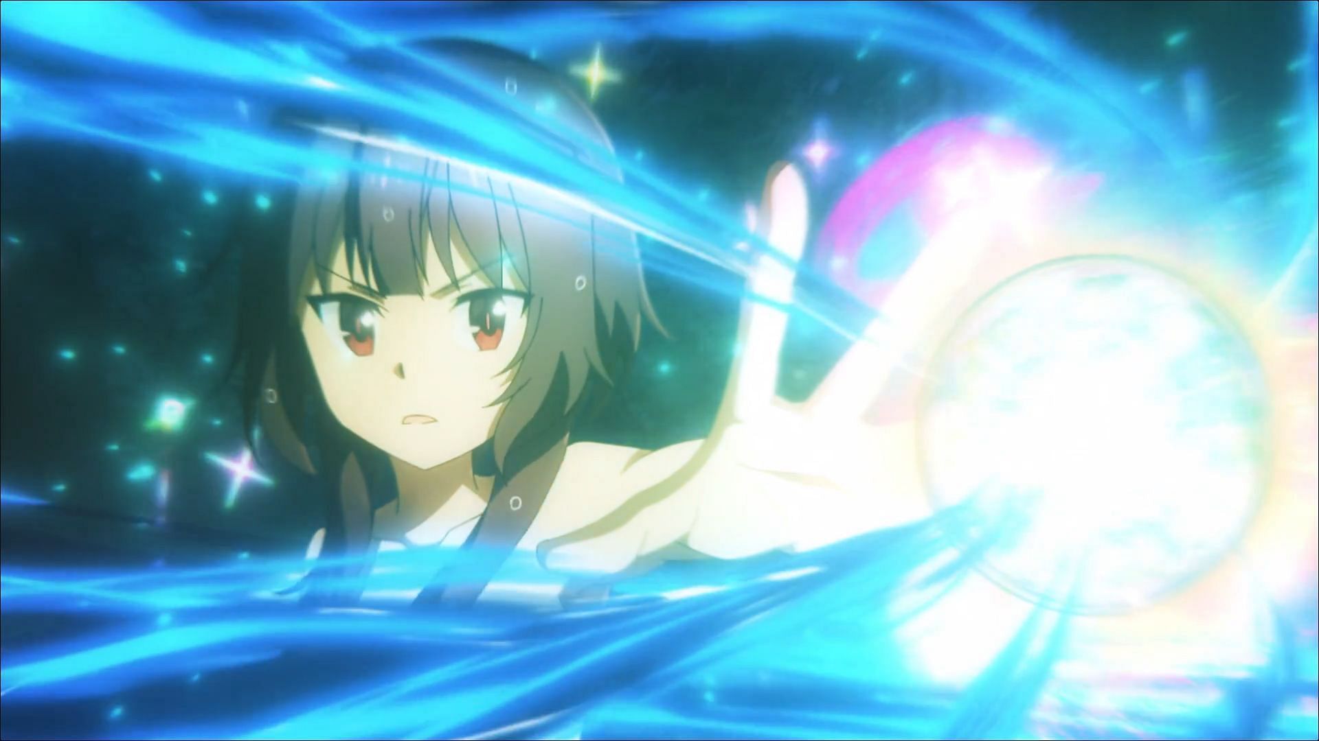 Megumin in KonoSuba: An Explosion on This Wonderful World! episode 8 (Image via Studio Deen)